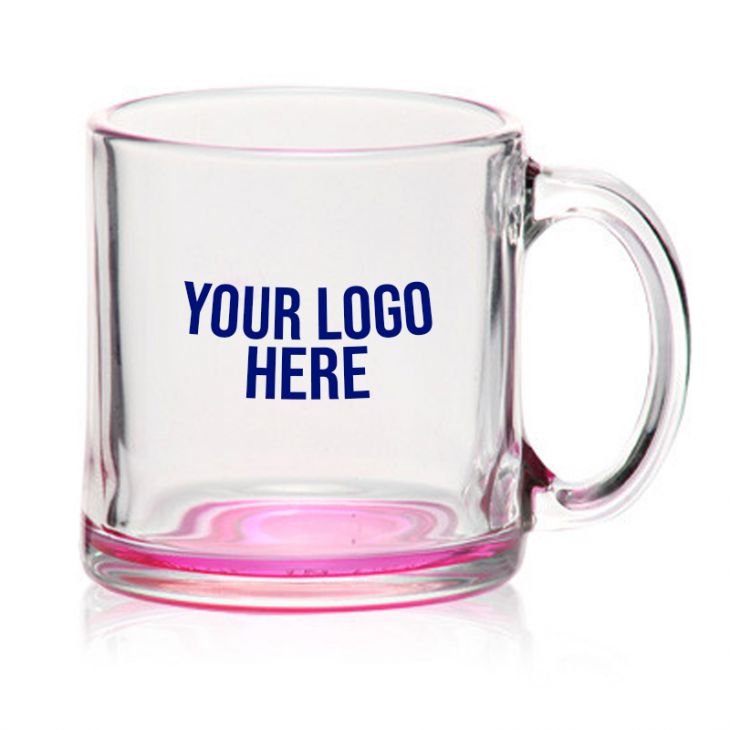 13 oz Glass Mug with Glow Bottom main image